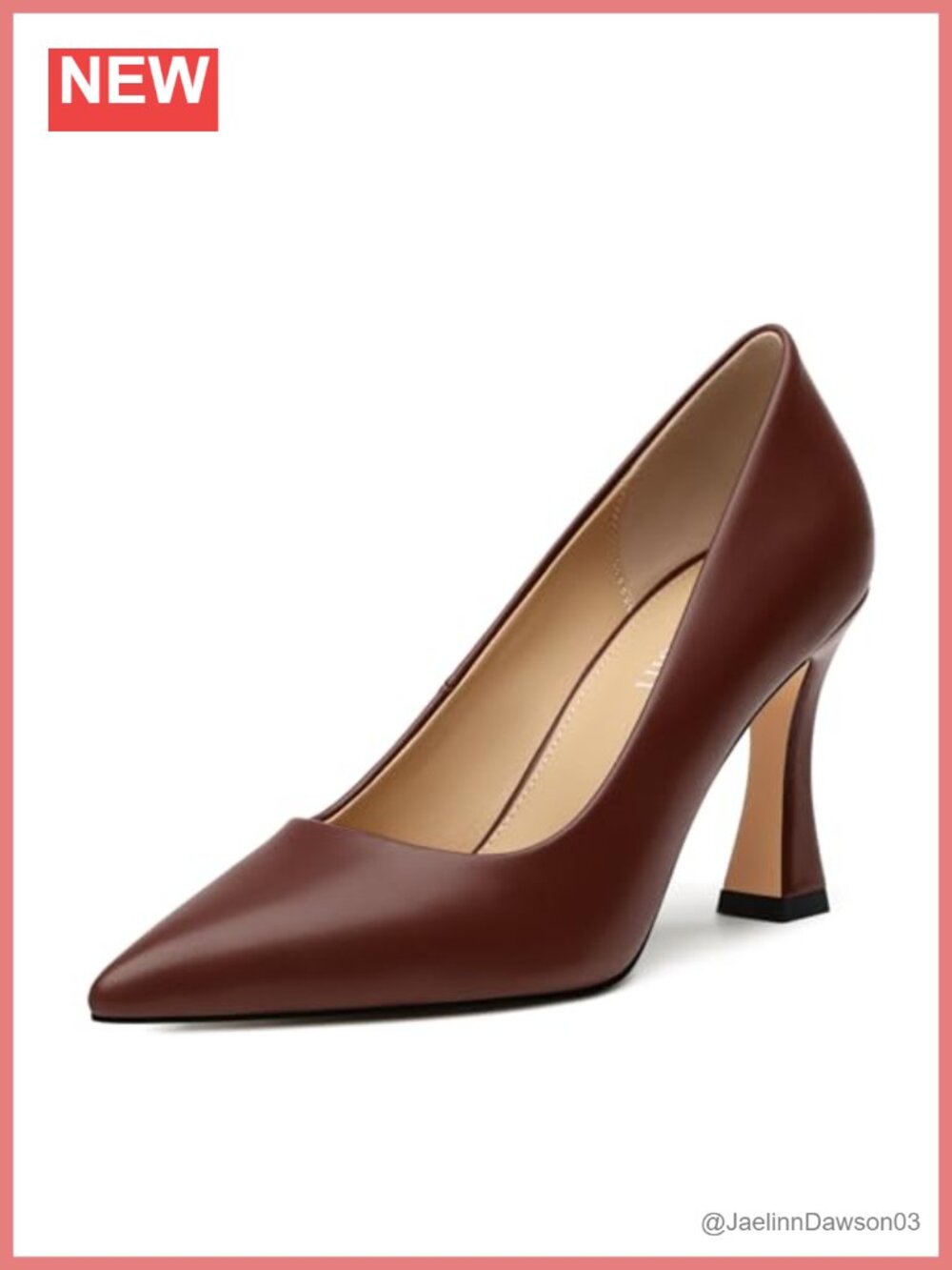 Faux Leather Pointed Toe Stiletto Pumps Slip-On High Heels Dress Shoes Party